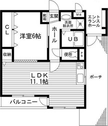 ヴィラしんべえ弐番館の物件間取画像